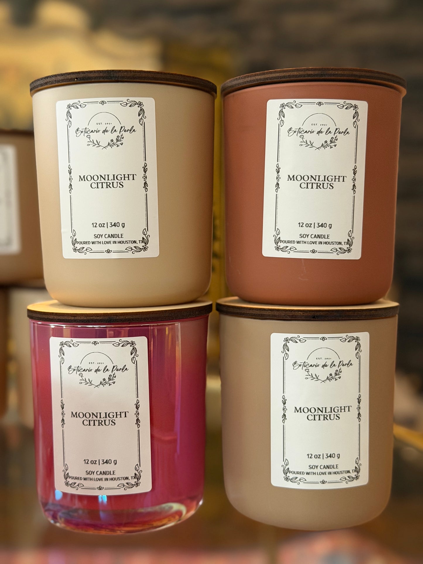 "Moonlight Citrus" 12 oz Candle