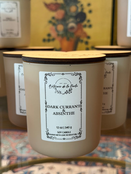 "Dark Currant & Absinthe" 12 oz Candle